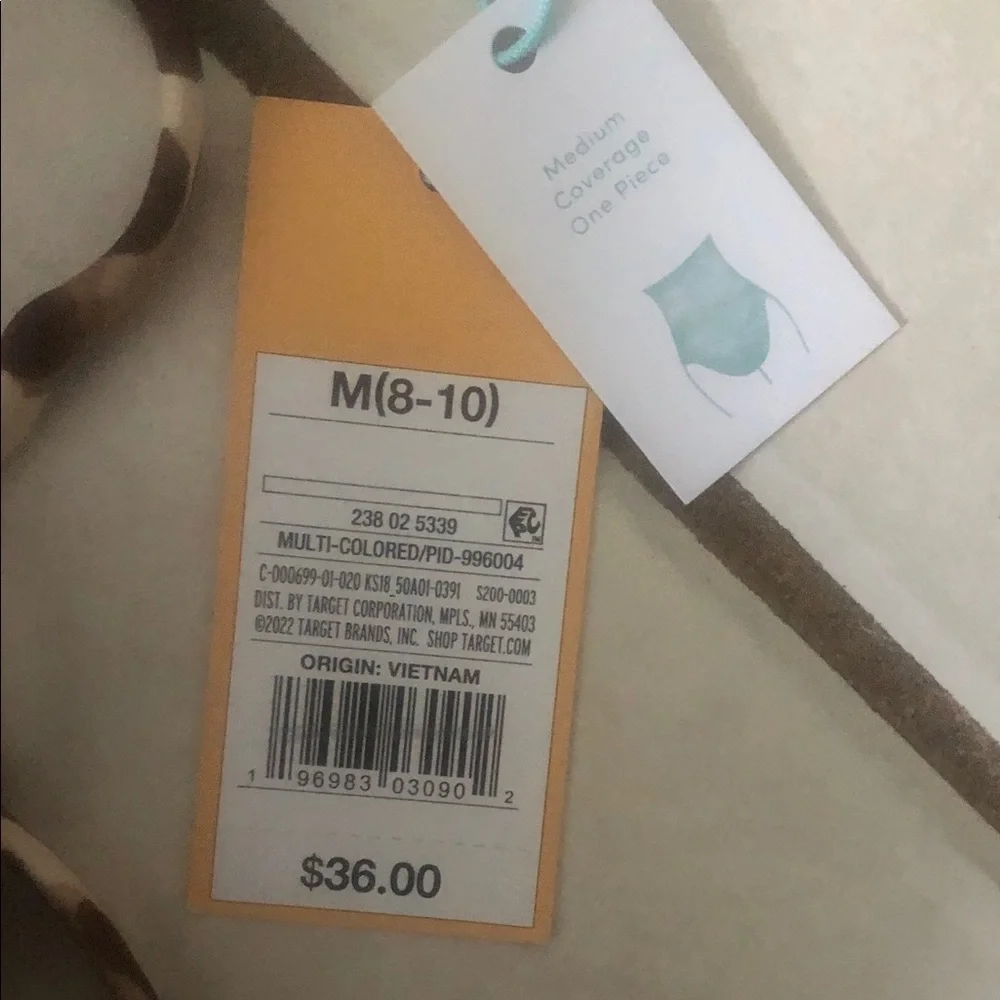 Kona Sol Women’s Leopard Print Wrap One Piece Swimsuit - Picture 6 of 8